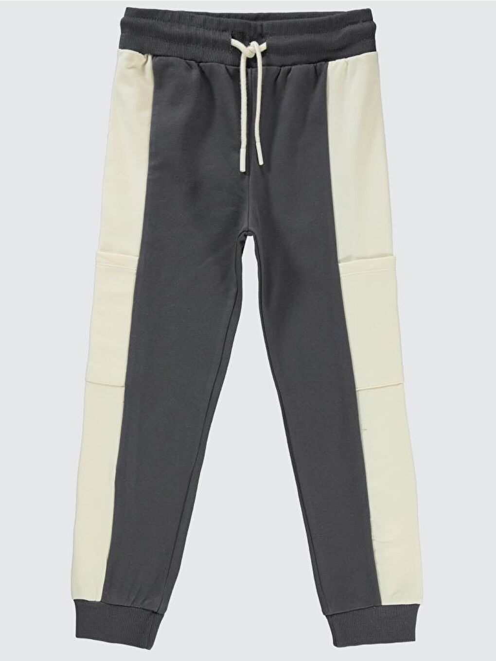 Gri Kız Çocuk Eşofman Altı 10-13 Yaş Füme-1