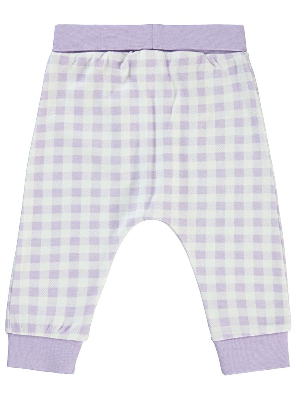 Lila Baby Ekoseli Empirme 6-18 Ay Tek Alt Bebe