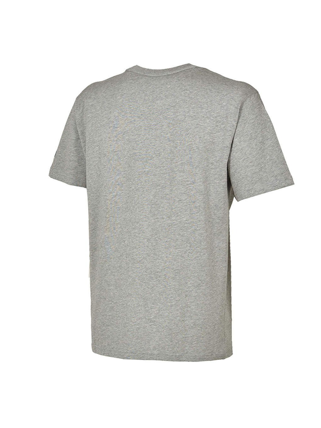 1402 Erkek Gri Yuvarlak Yaka Spor Tişört-1