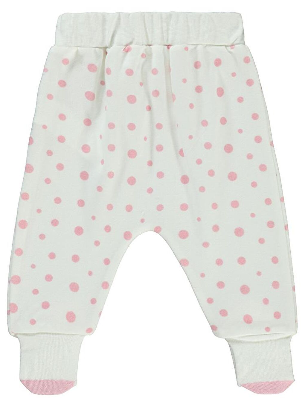 Ekru Baby Puan Baskılı 1-6 Ay Tek Alt Bebe-2