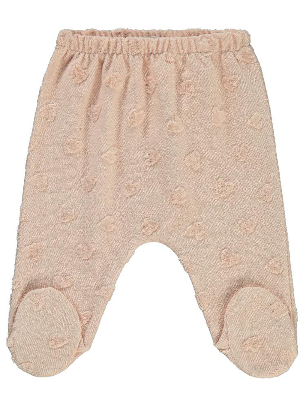 Pembe Baby Kalp Jakarlı 1-6 Ay Tek Alt Bebe