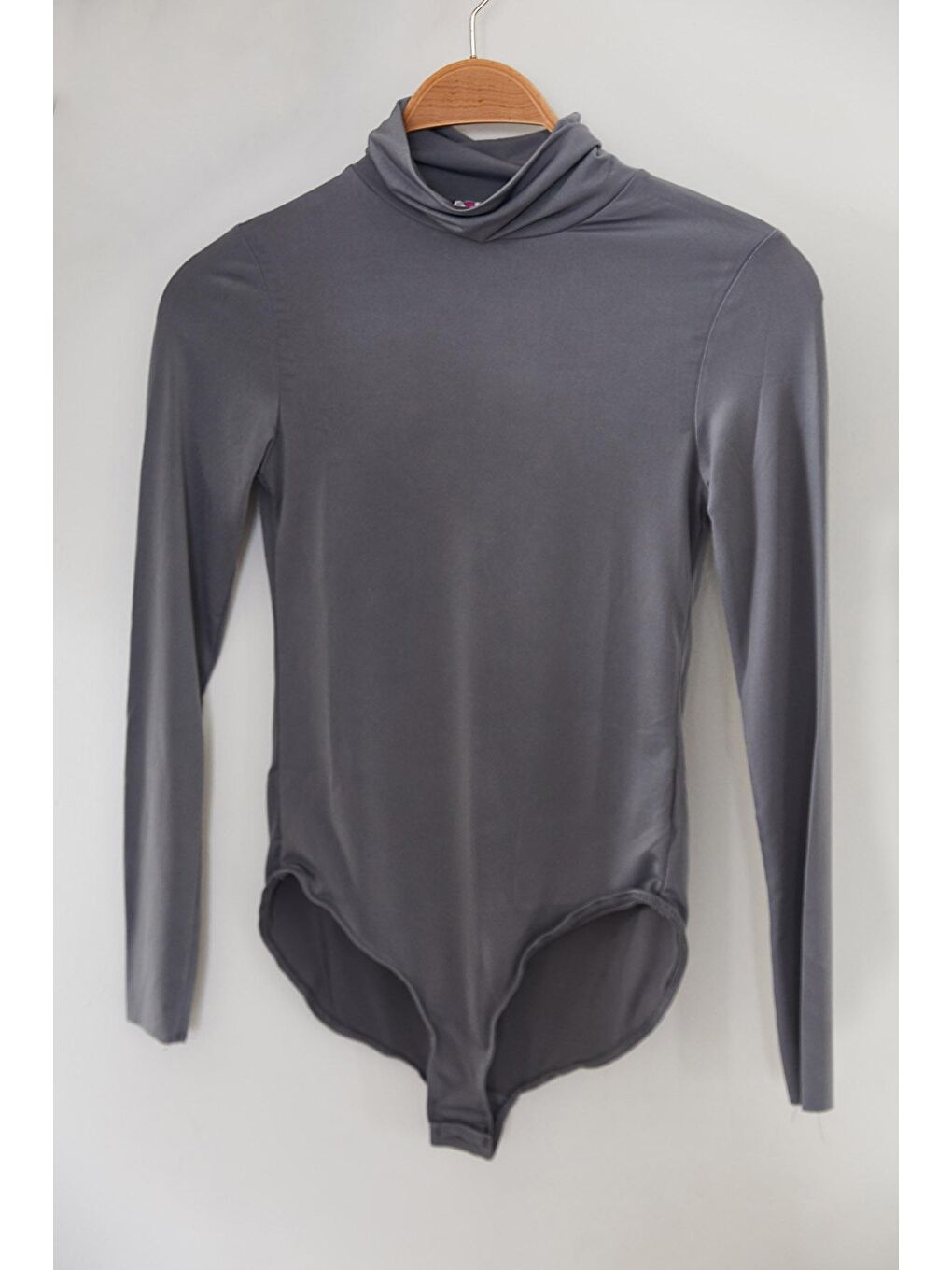 Gri Balıkçı Yaka Çıtçıtlı Örme Body 2KXK2-45667-03-1