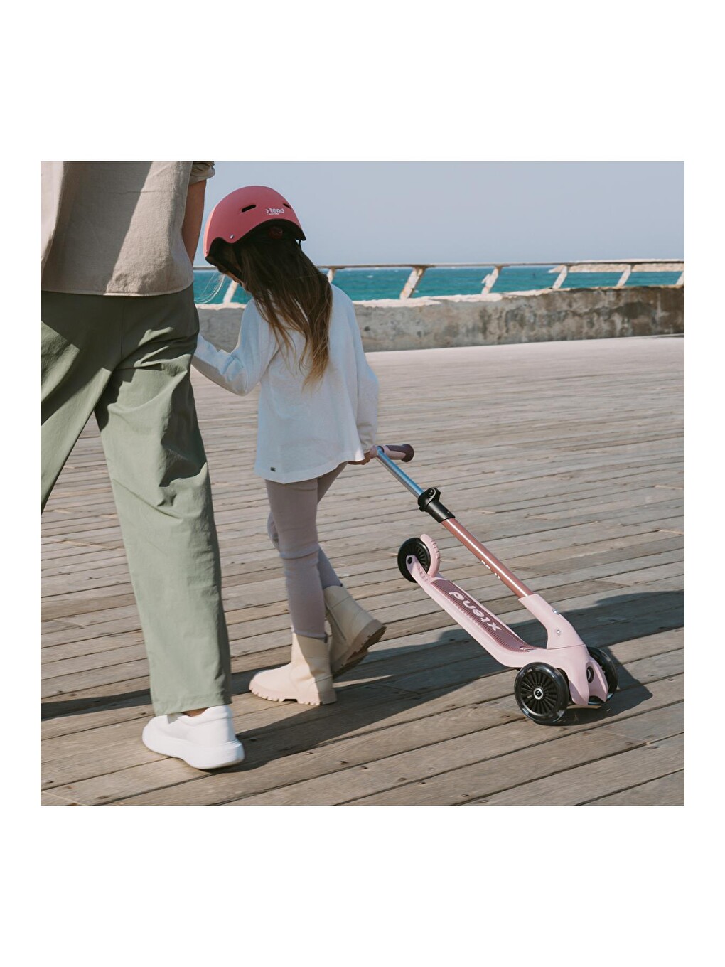 Xtend Mini+ 2 Aşamalı Büyüyen Çocuk Scooter – 2-9 Yaş Katlanabilir Led Tekerlekli-6