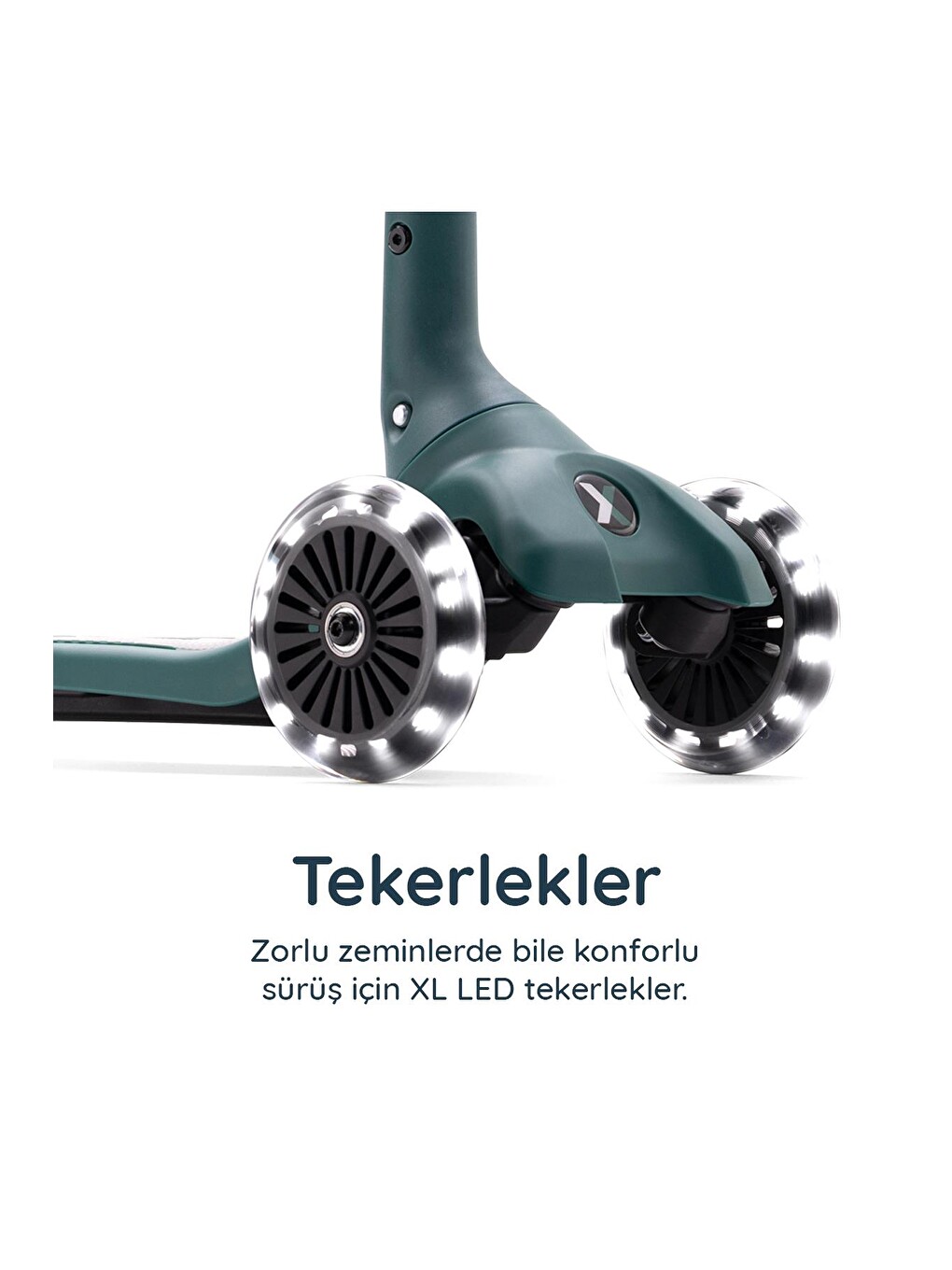Xtend Mini+ 2 Aşamalı Büyüyen Çocuk Scooter – 2-9 Yaş Katlanabilir Led Tekerlekli-4