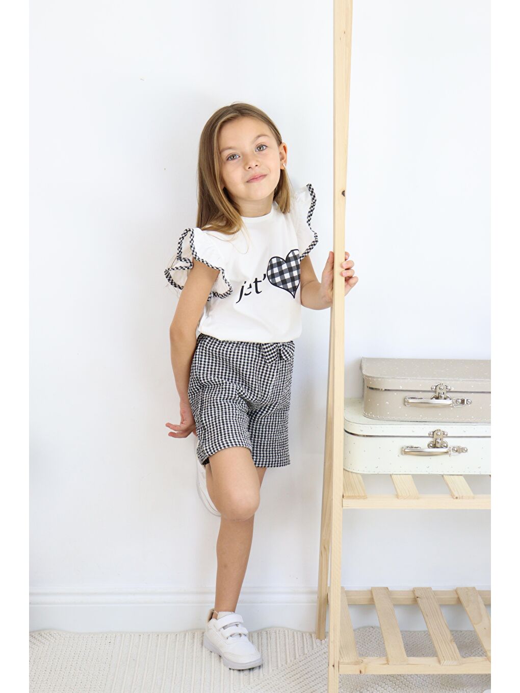 Siyah Jet Love Baskılı İkili Takım-3