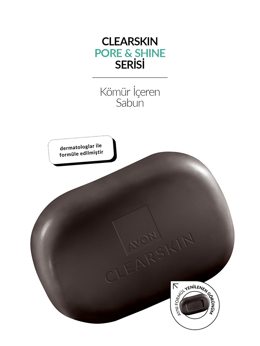 Clearskin Pore Shine Kömür Sabun 75gr. Üçlü Set-1