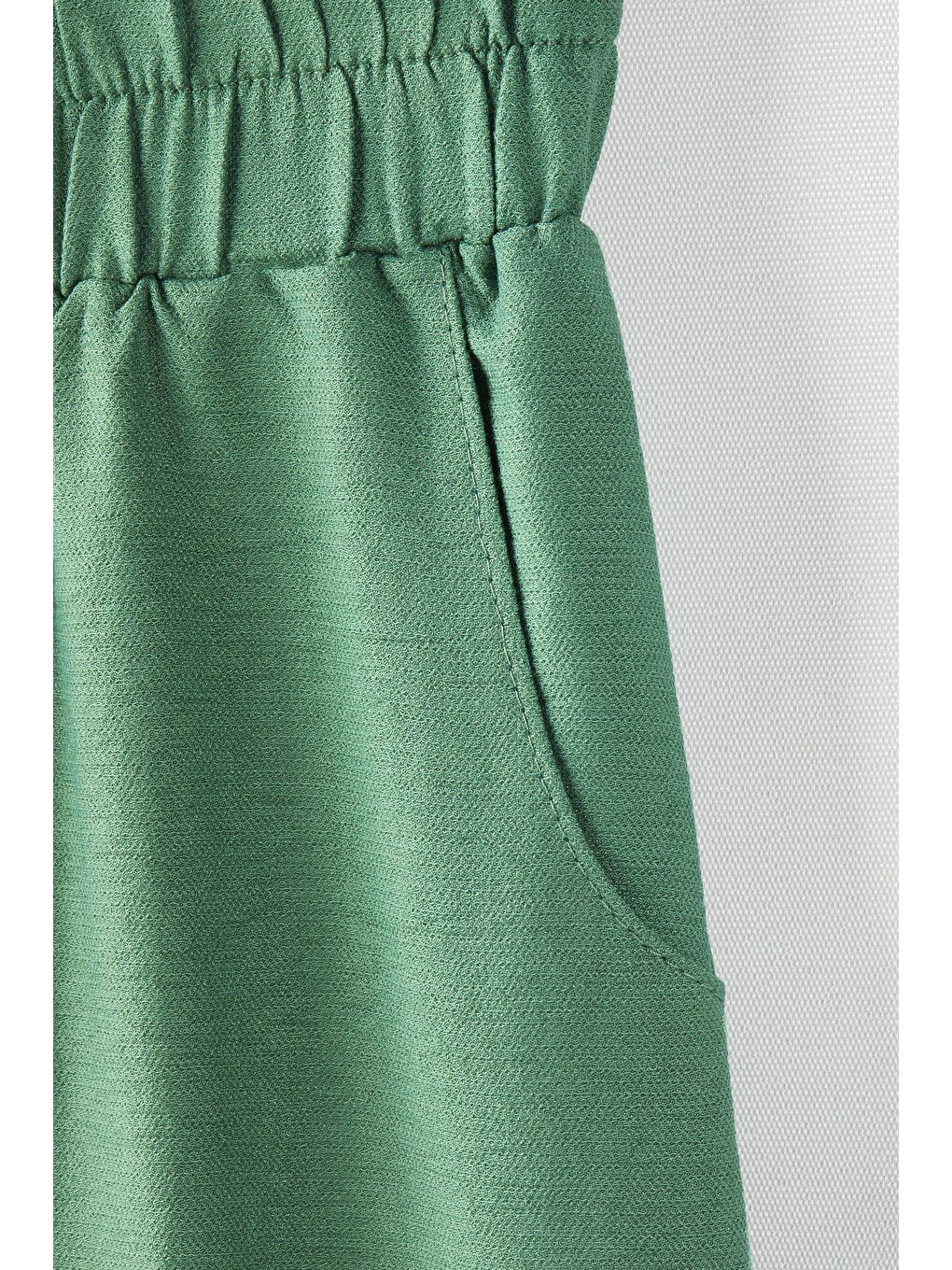 Yeşil Kız Bol Pantolon-3