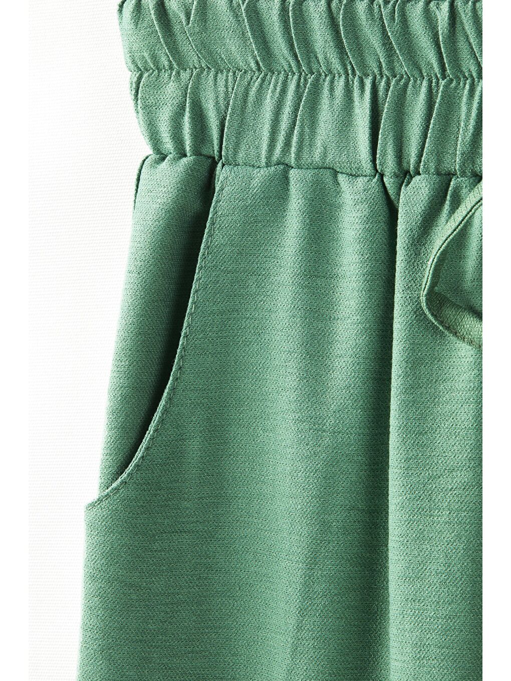 Yeşil Kız Bol Pantolon-4