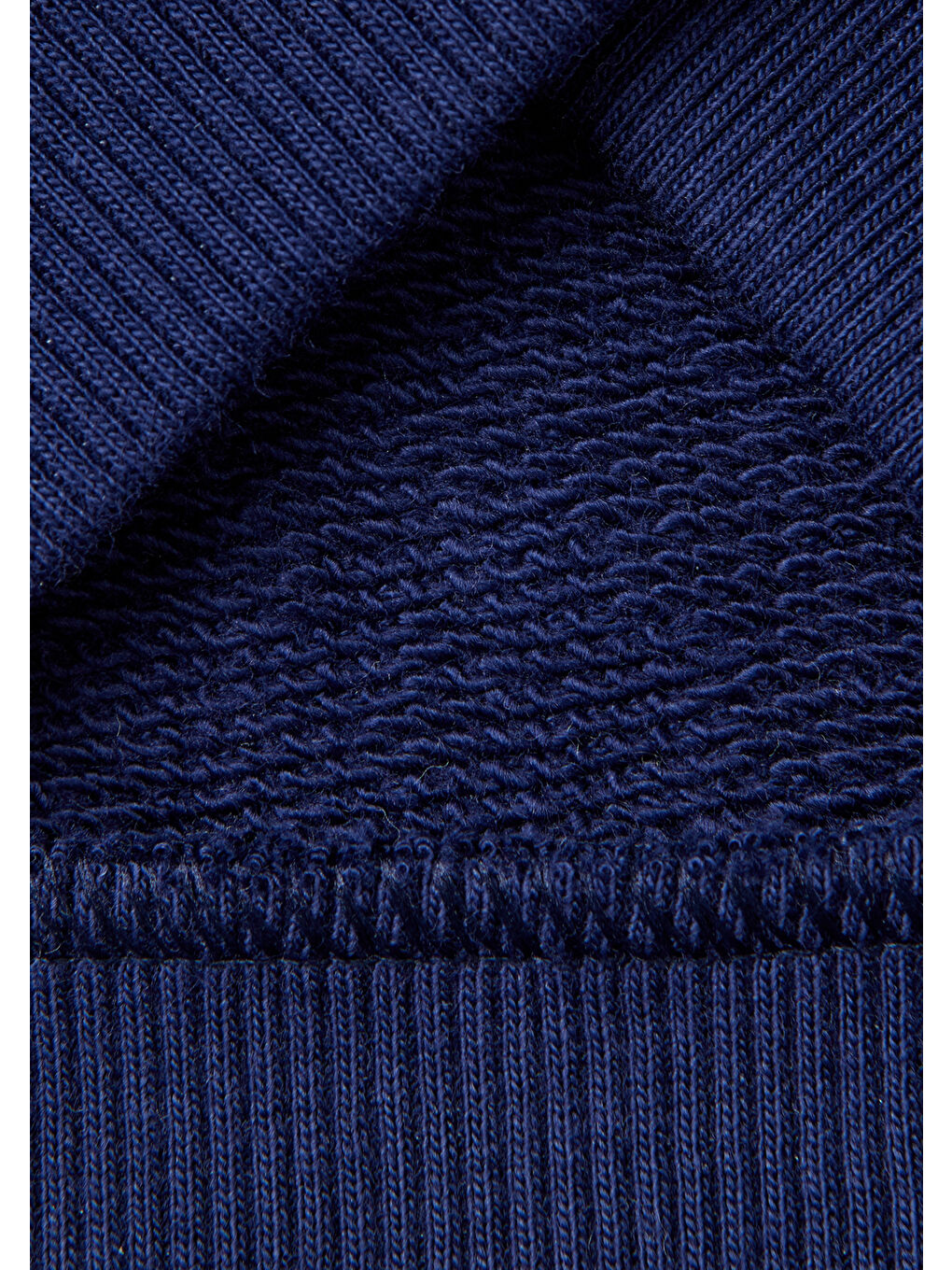 Bebek Lacivert Göğsü Tavşan Logosu İşlemeli Kulaklı Kapüşonlu Sweatshirt-2