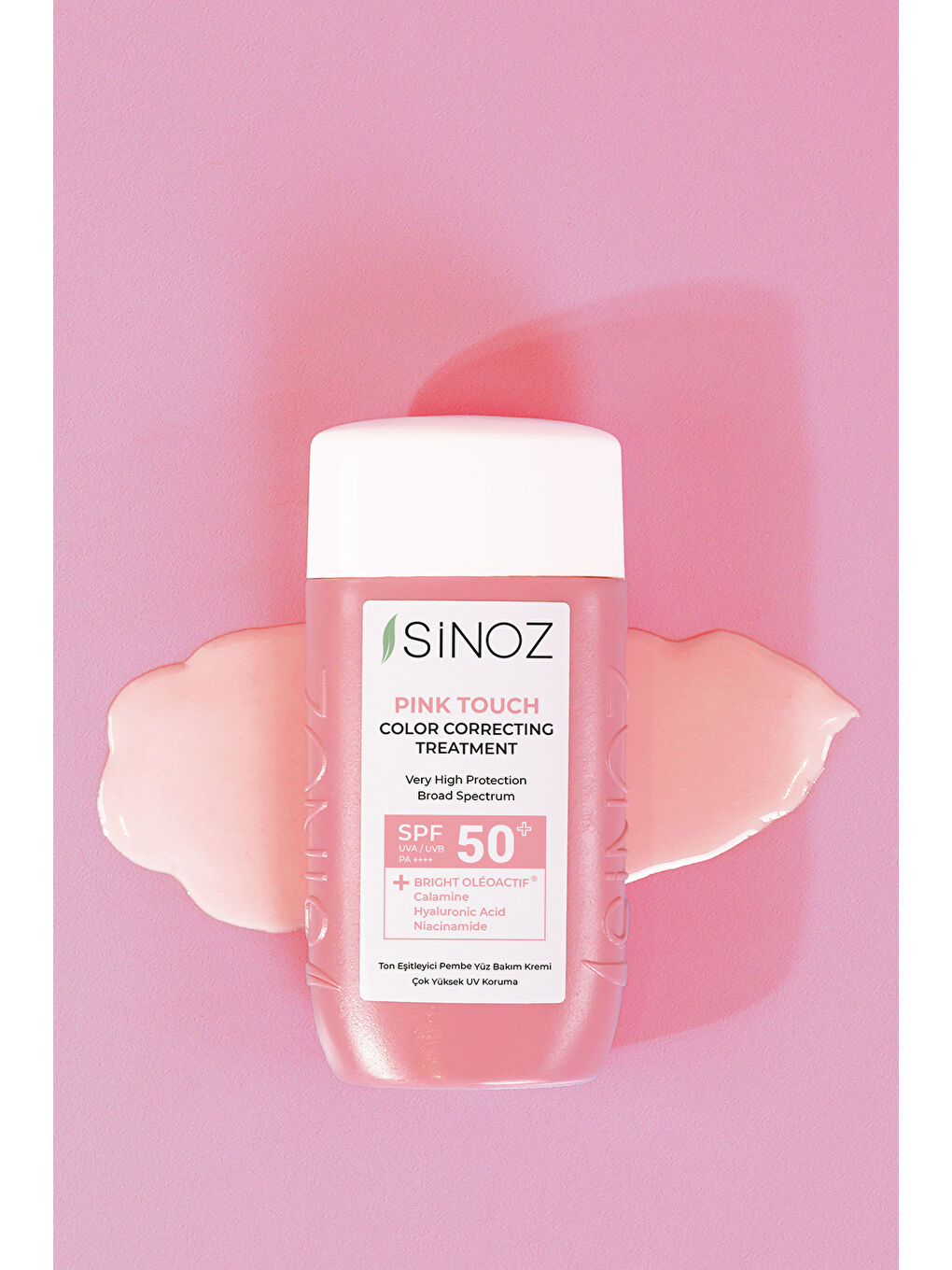Sinoz Pink Touch Anında Ton Eşitleyici Onarıcı Nemlendirici Pembe Yüz Güneş Kremi Spf50 - 7