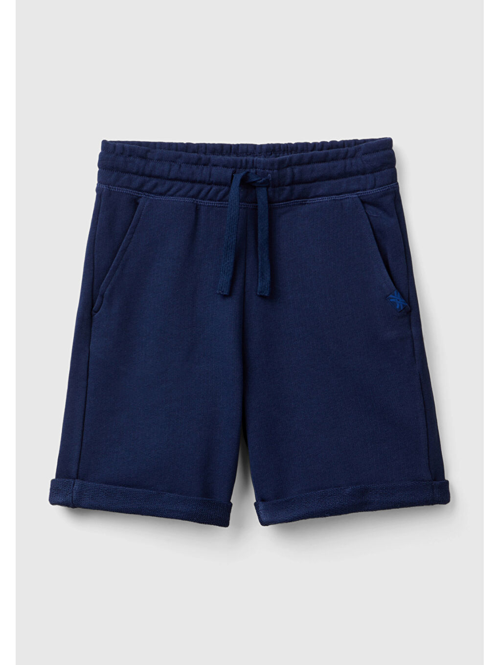 Erkek Çocuk Lacivert Logolu Sweat Şort