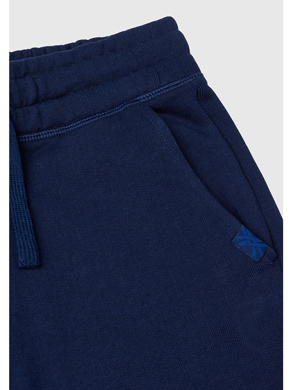 Erkek Çocuk Lacivert Logolu Sweat Şort-2