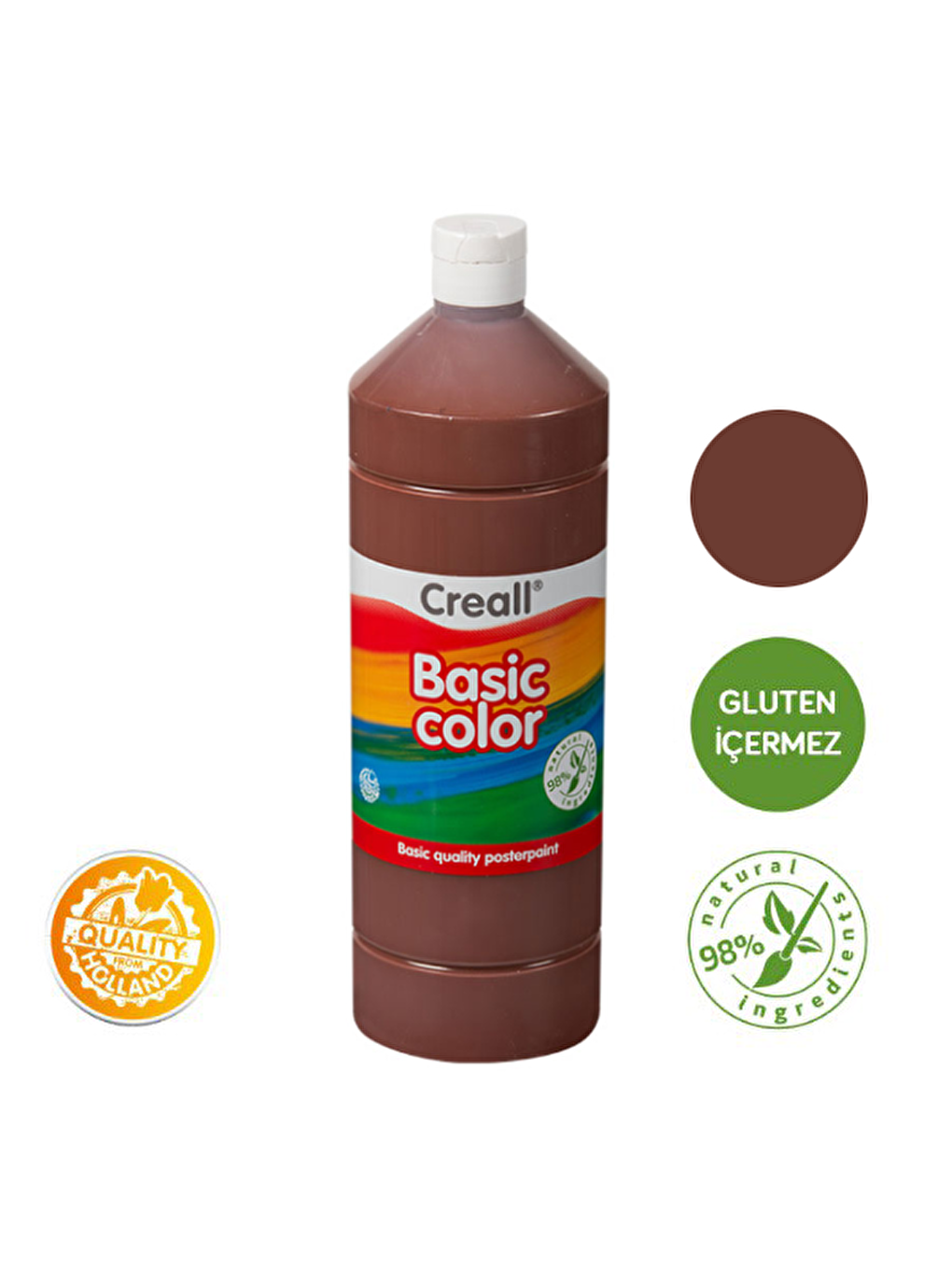 Creall Kahverengi Basic Color - Koyu Kahverengi 1000ml