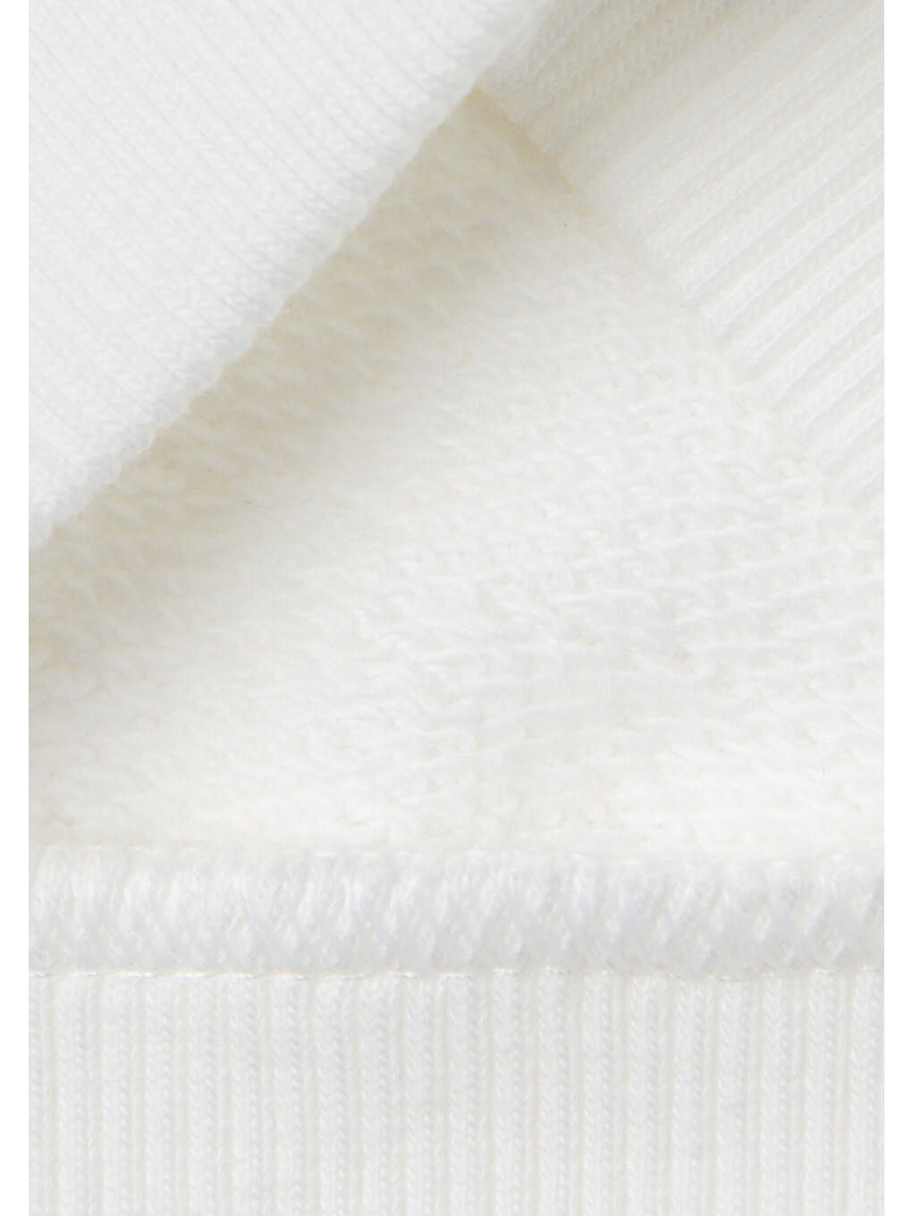 Bebek Beyaz Göğsü Tavşan Logosu İşlemeli Kulaklı Kapüşonlu Sweatshirt-2