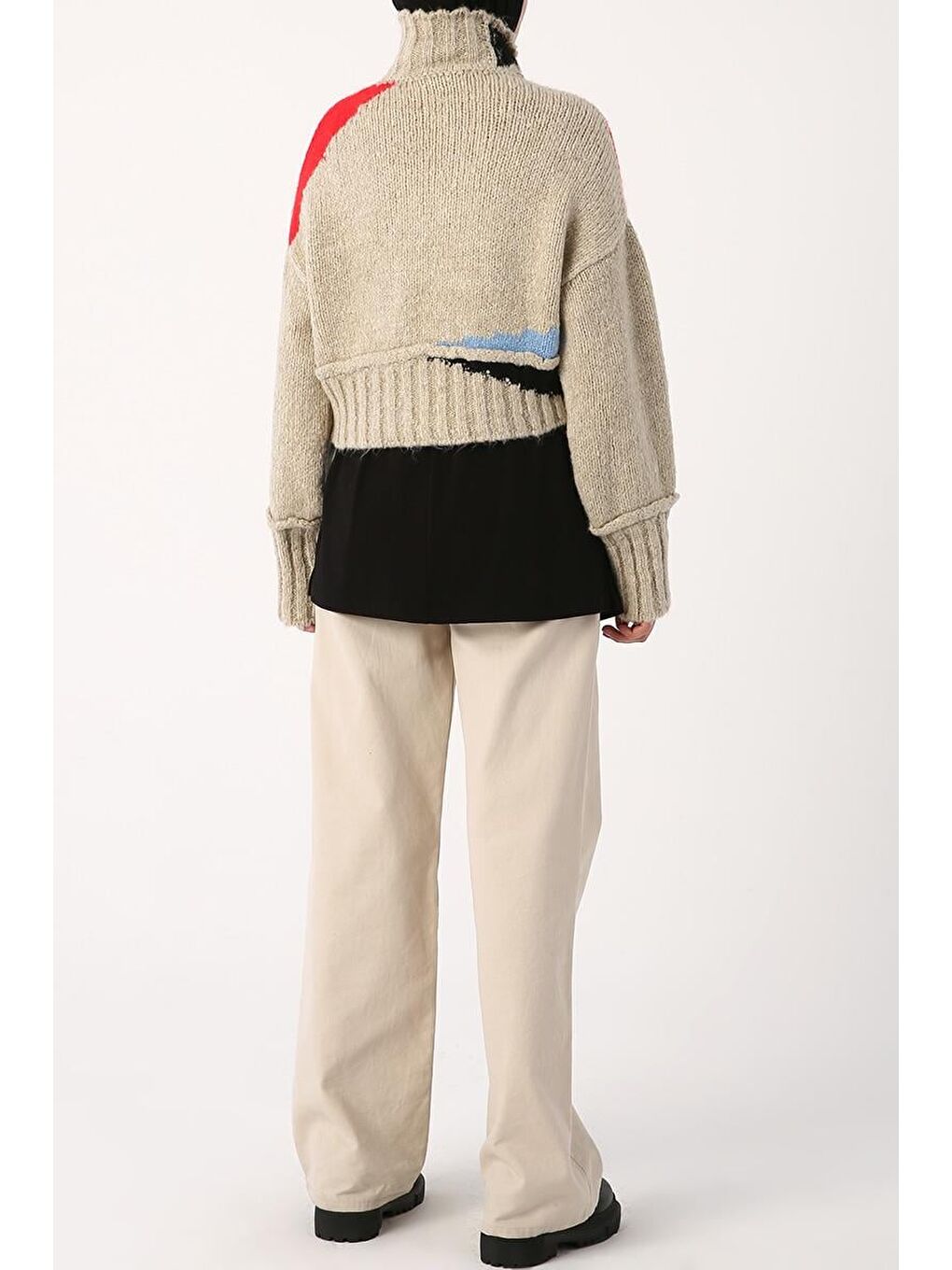 Siyah Pamuklu Penye Kısa İçlik Etek-3