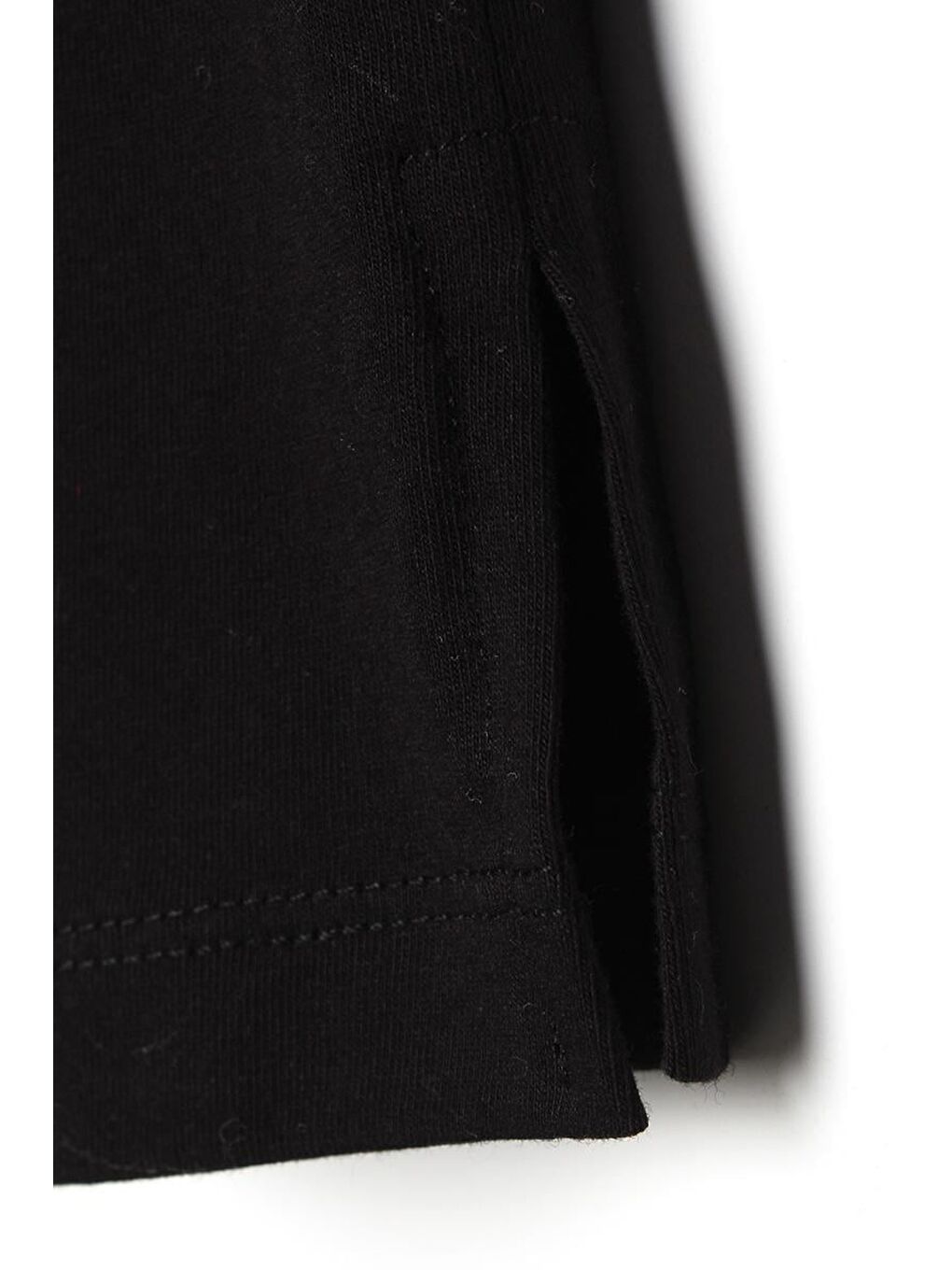 Siyah Pamuklu Penye Kısa İçlik Etek-5