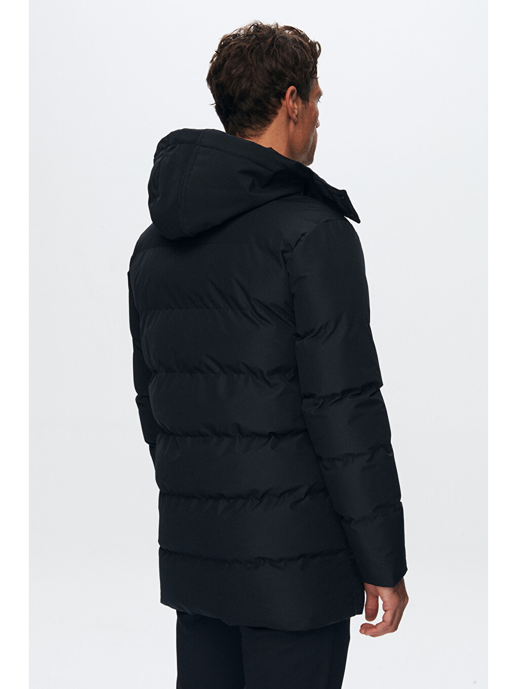 Regular Fit Lacivert Rüzgar Geçirmez Su İtici Kışlık Mont-3