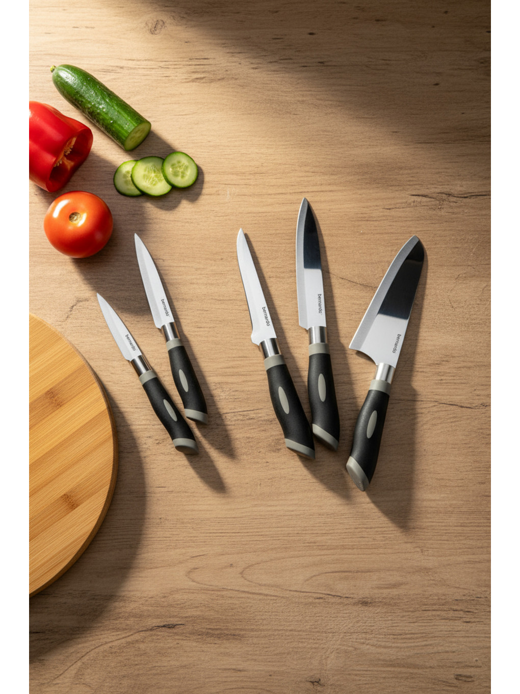 Gri Titan 5 Parça Bıçak Seti-3