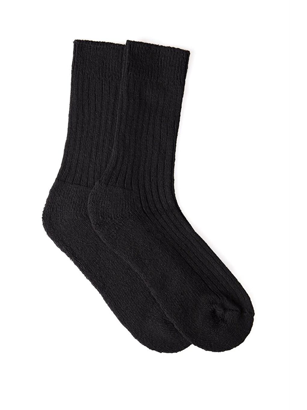 Siyah Yün Kalın Erkek Çorap