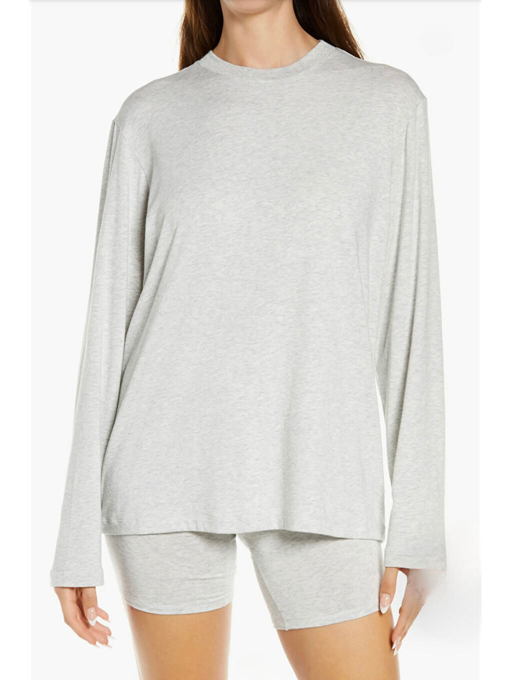 Beyaz Kadın Uzun Kollu Tshırt SPR25TSK41-3-2