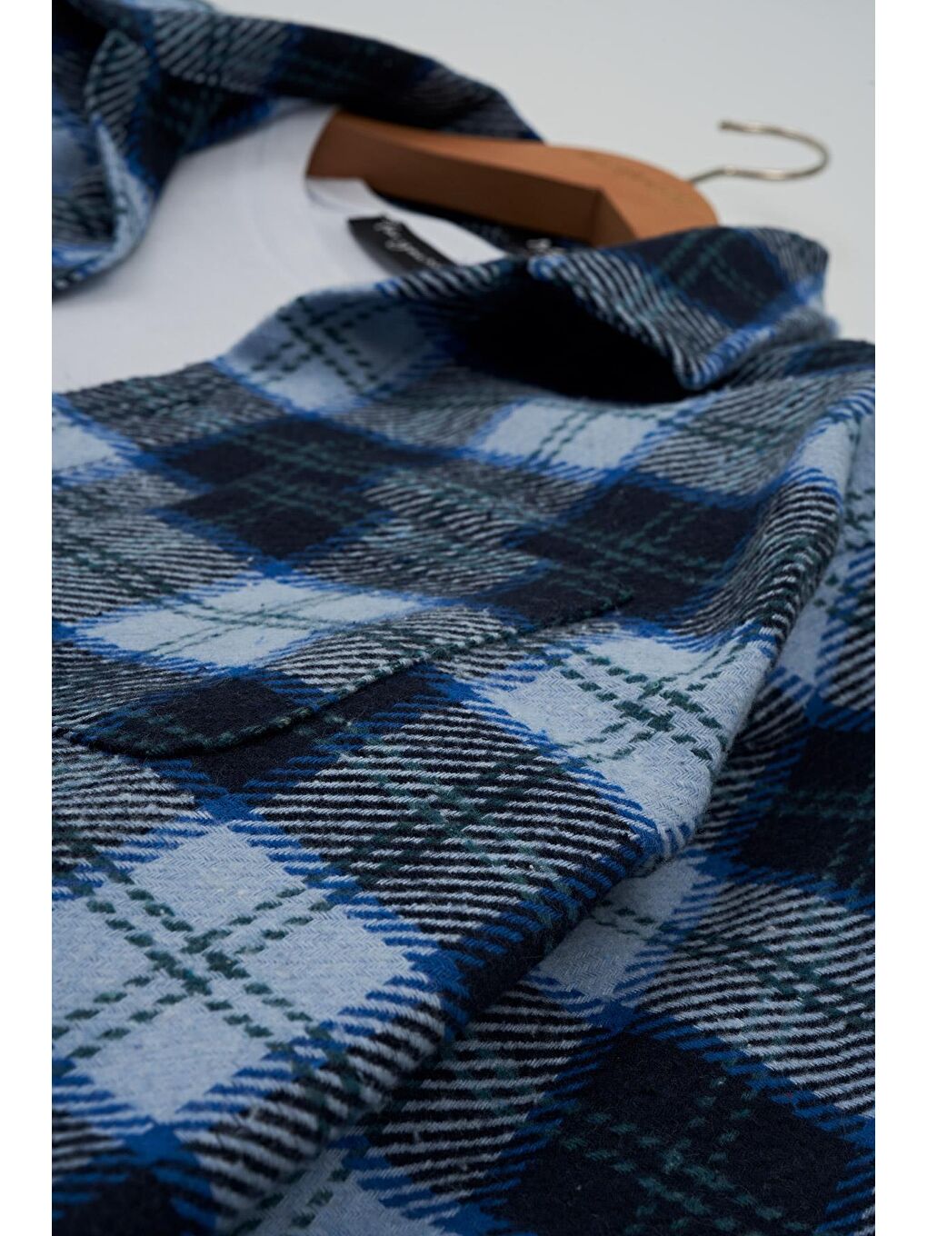 Flanel Regular Mavi Kareli Gömlek-2