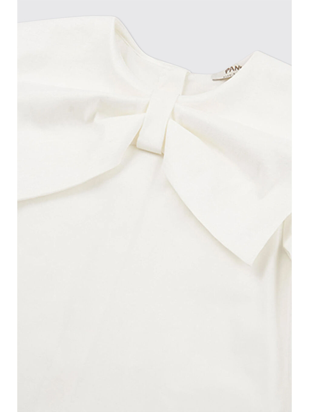 Kız Çocuk Fiyonk Detaylı Beyaz Bluz-7