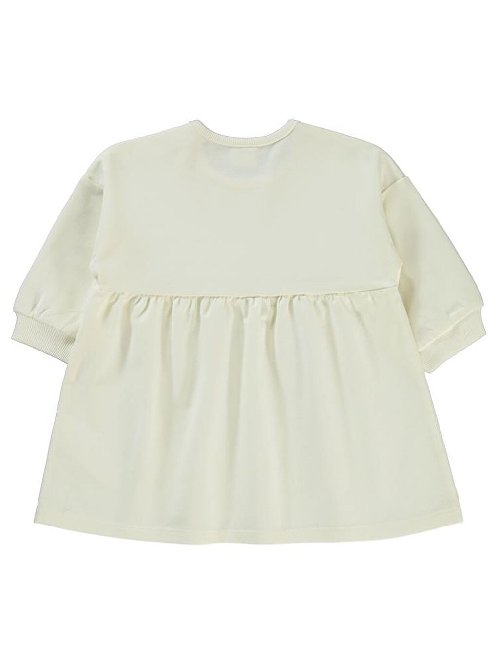 Baby Basic Kalp Etiketli 6-18 Ay Elbise - Ekru 18-24 Ay