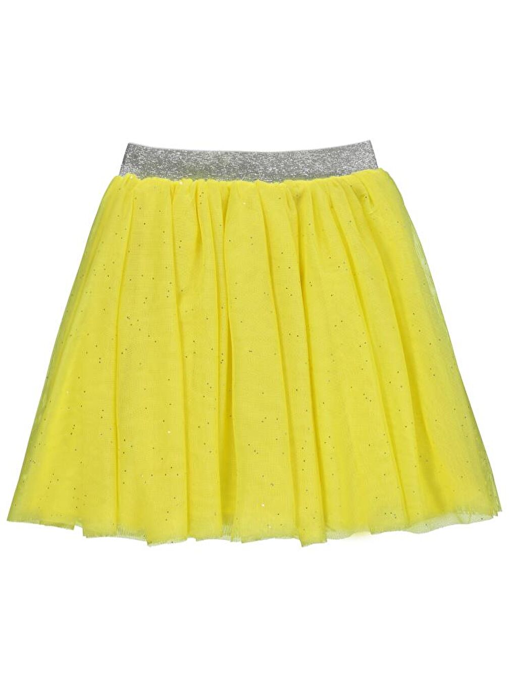 Girls Simli Tül Tütü 4-9 Yaş Etek - Sarı 5-6 Yaş-1