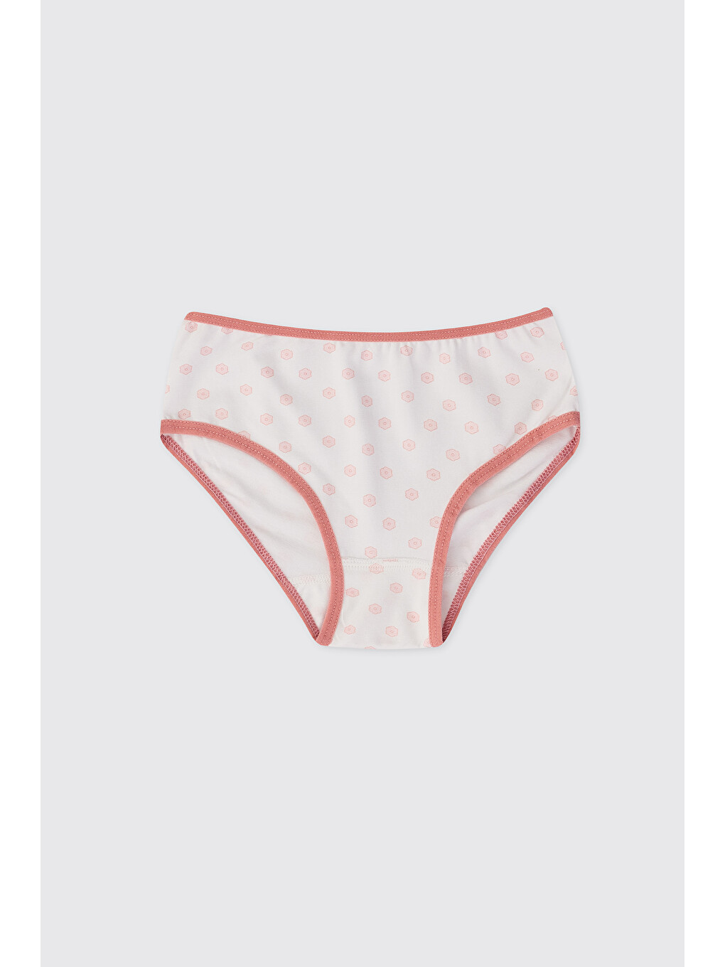 Pembe Kız Çocuk Pudra 3'lü Slip Çamaşır-1