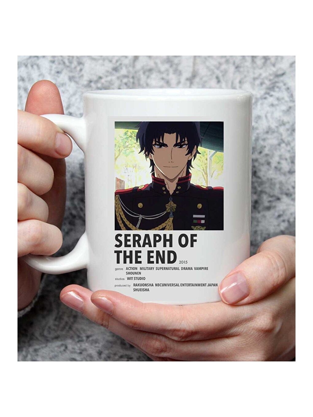 BAM HEDİYELİK EŞYA Karışık Seraph Of The End Anime Tasarımlı Kupa Bardak