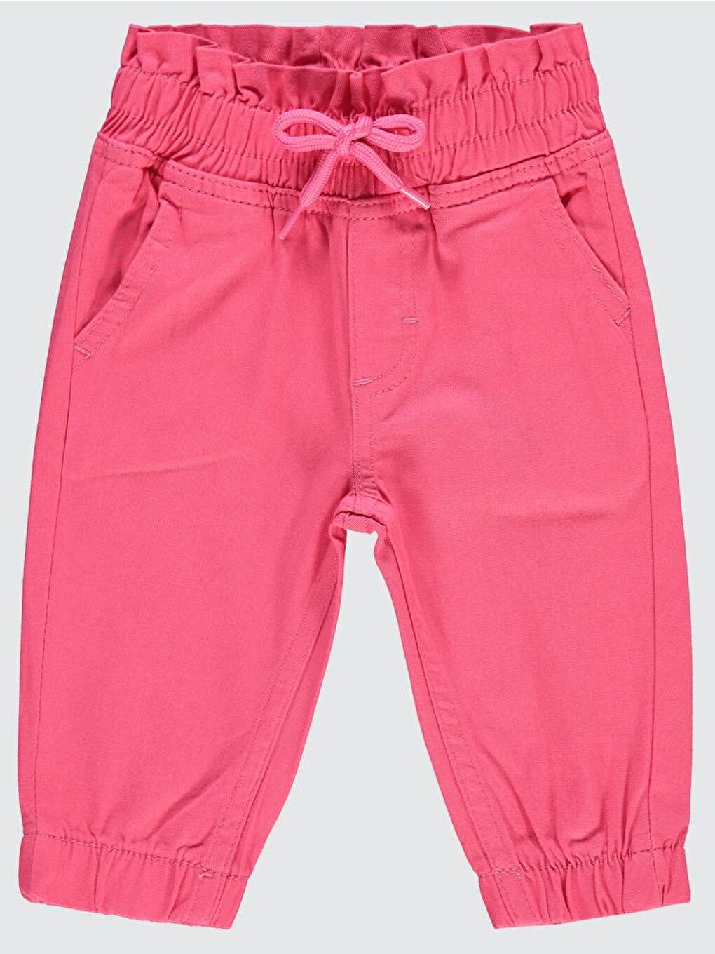 Fuşya Baby Bel Fırfırlı 6-18 Ay Pantolon - Fusya 9-12 Ay