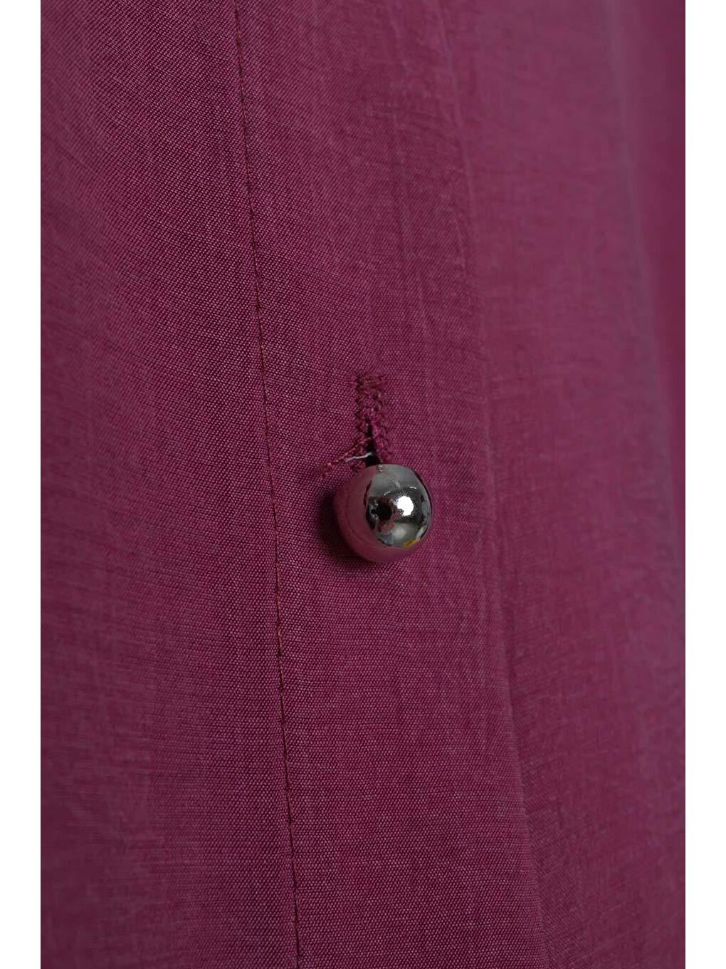 Mürdüm-Metal Düğmeli Gömlek-4