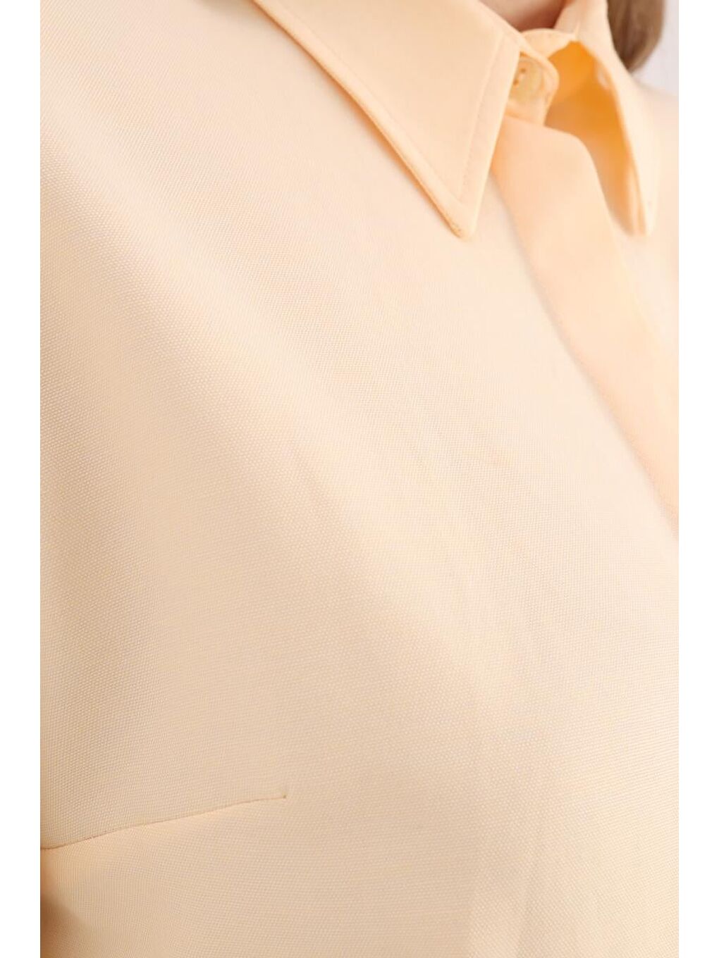 Sarı Basic Gizli Patlı Gömlek-4