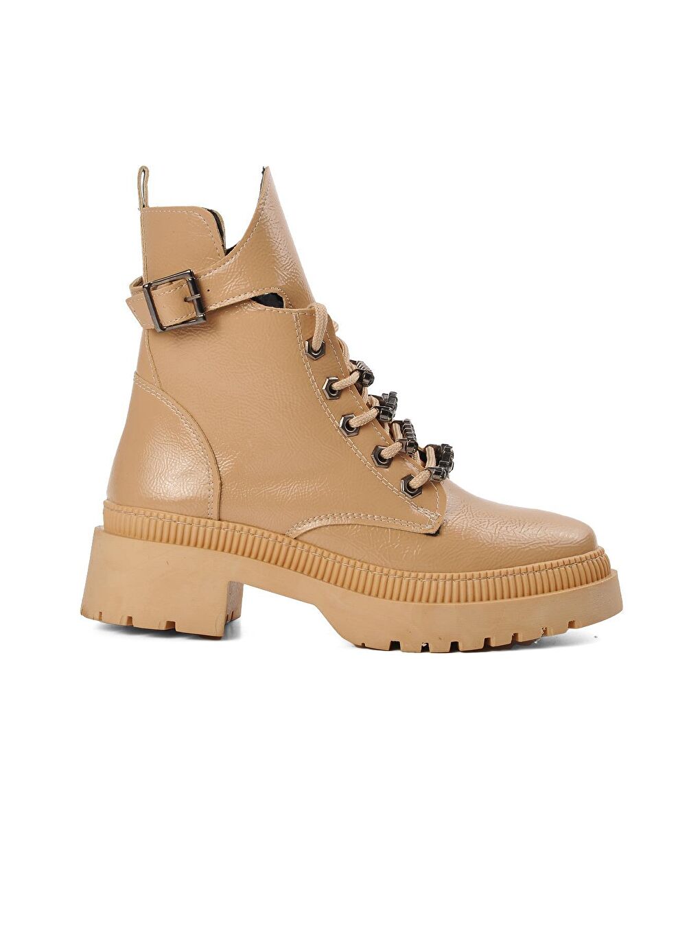 Karışık K9030 Nut Kırışık Rugan Kadın Bot