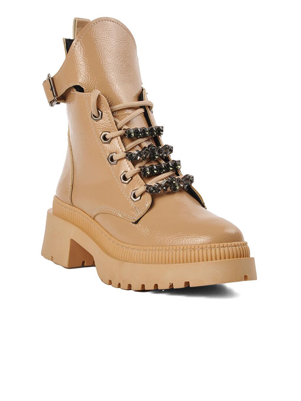 Karışık K9030 Nut Kırışık Rugan Kadın Bot-2