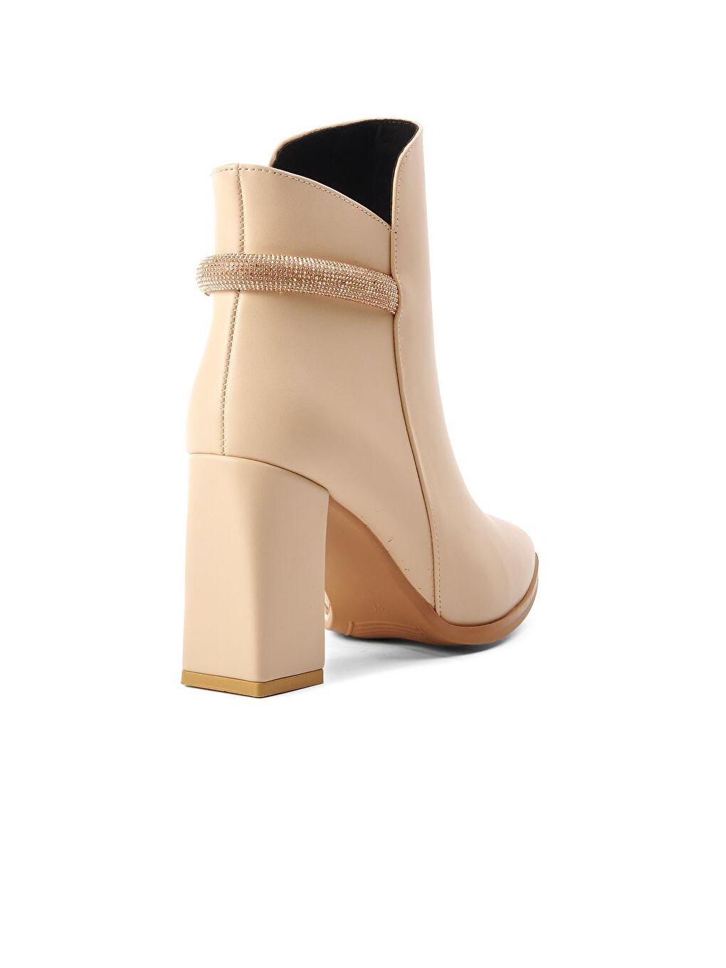 Bej K1037 Ten Kadın Topuklu Bot-3