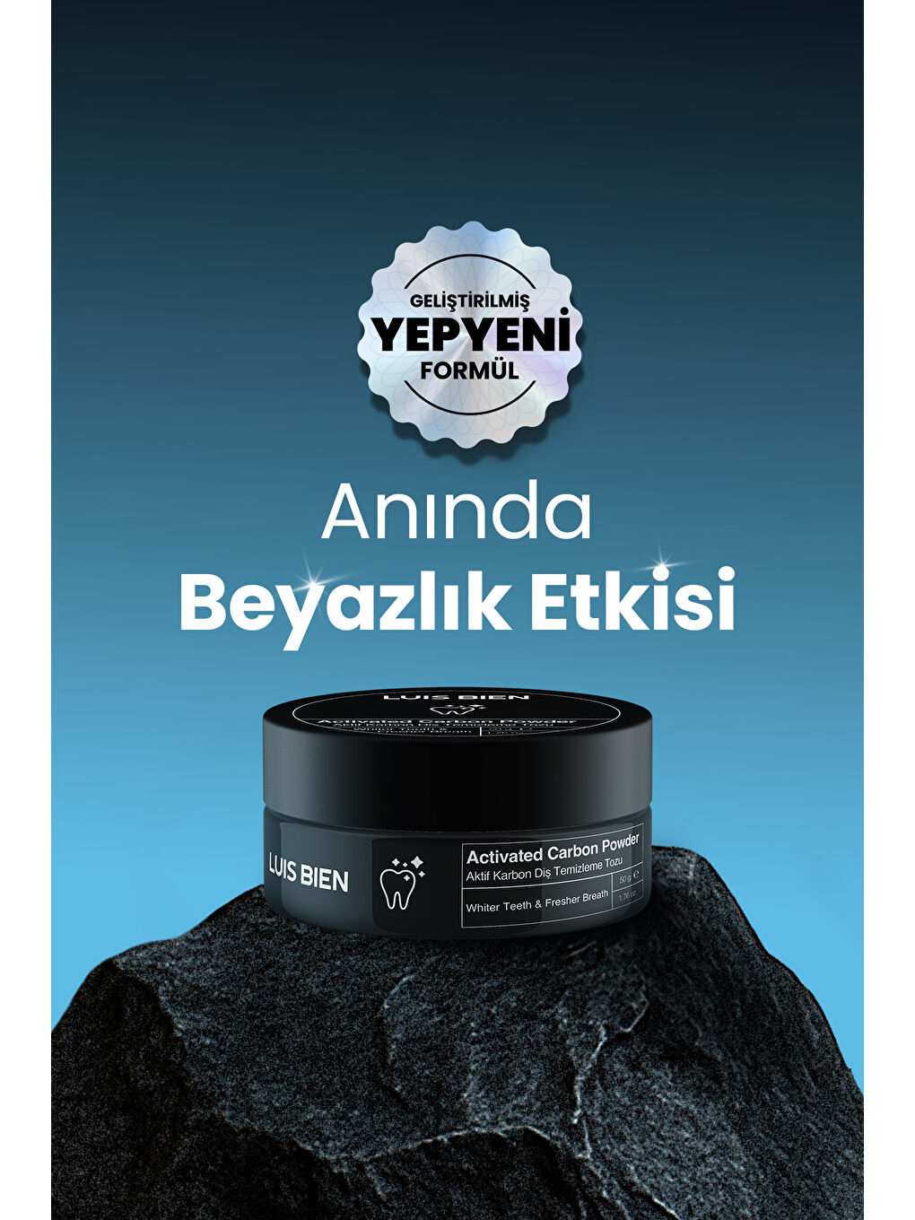 Aktif Karbon Diş Temizleme Tozu