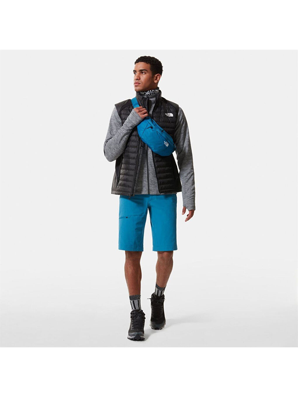 Ao Midlayer Fz Erkek Gri   Fermuarlı Sweatshirt-3