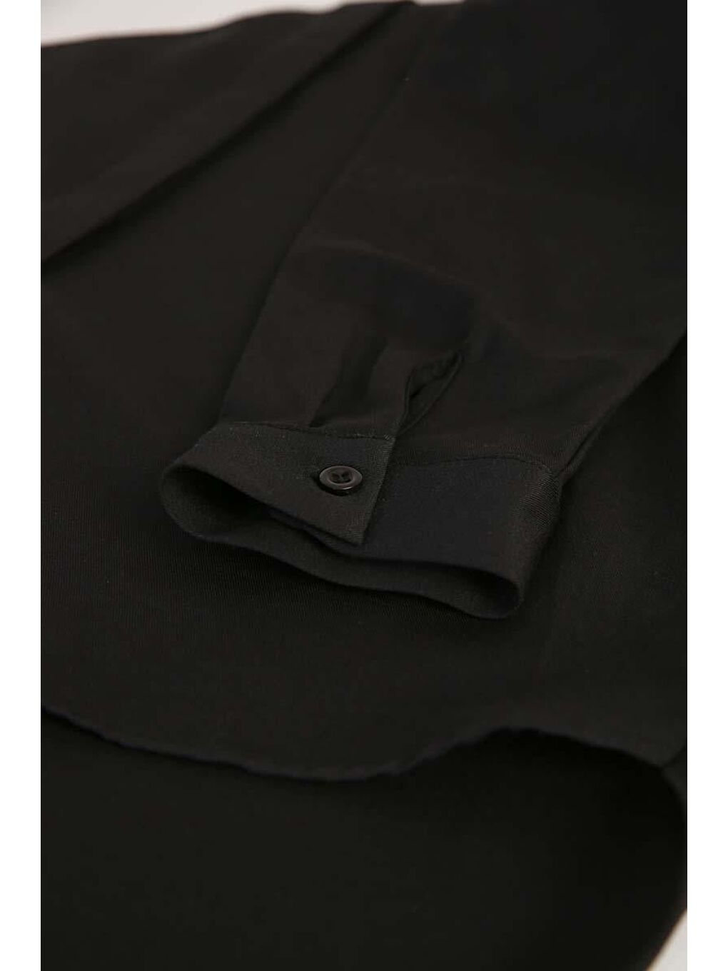 Siyah Kuşaklı Rahat Kalıp Gömlek Tunik-6
