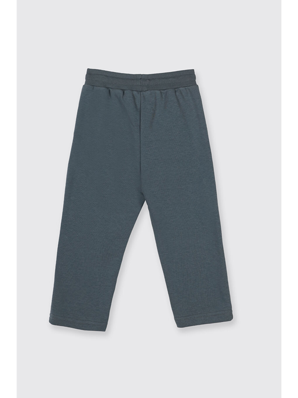 Erkek Bebek Kapüşonlu Fermuarlı Sweatshirt Beli Lastikli Petrol 2'li Eşofman Takımı-4