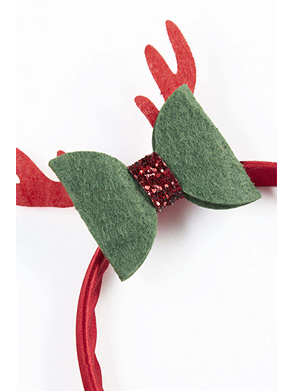 Kız Çocuk Kurdela Detaylı Yılbaşı Taç Kırmızı-6