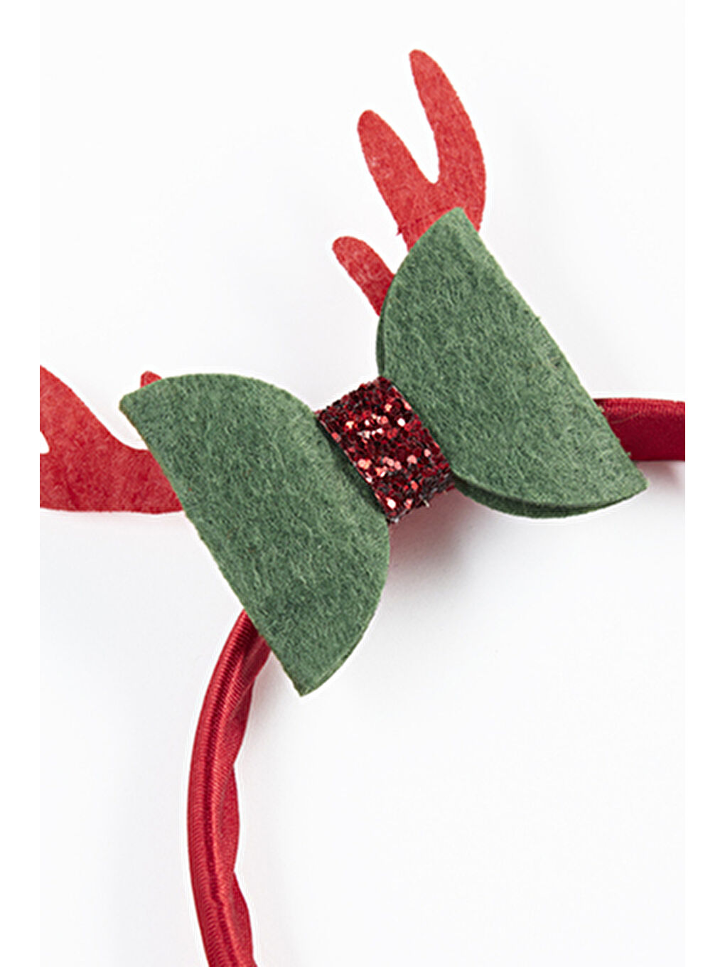 Kız Çocuk Kurdela Detaylı Yılbaşı Taç Kırmızı-4