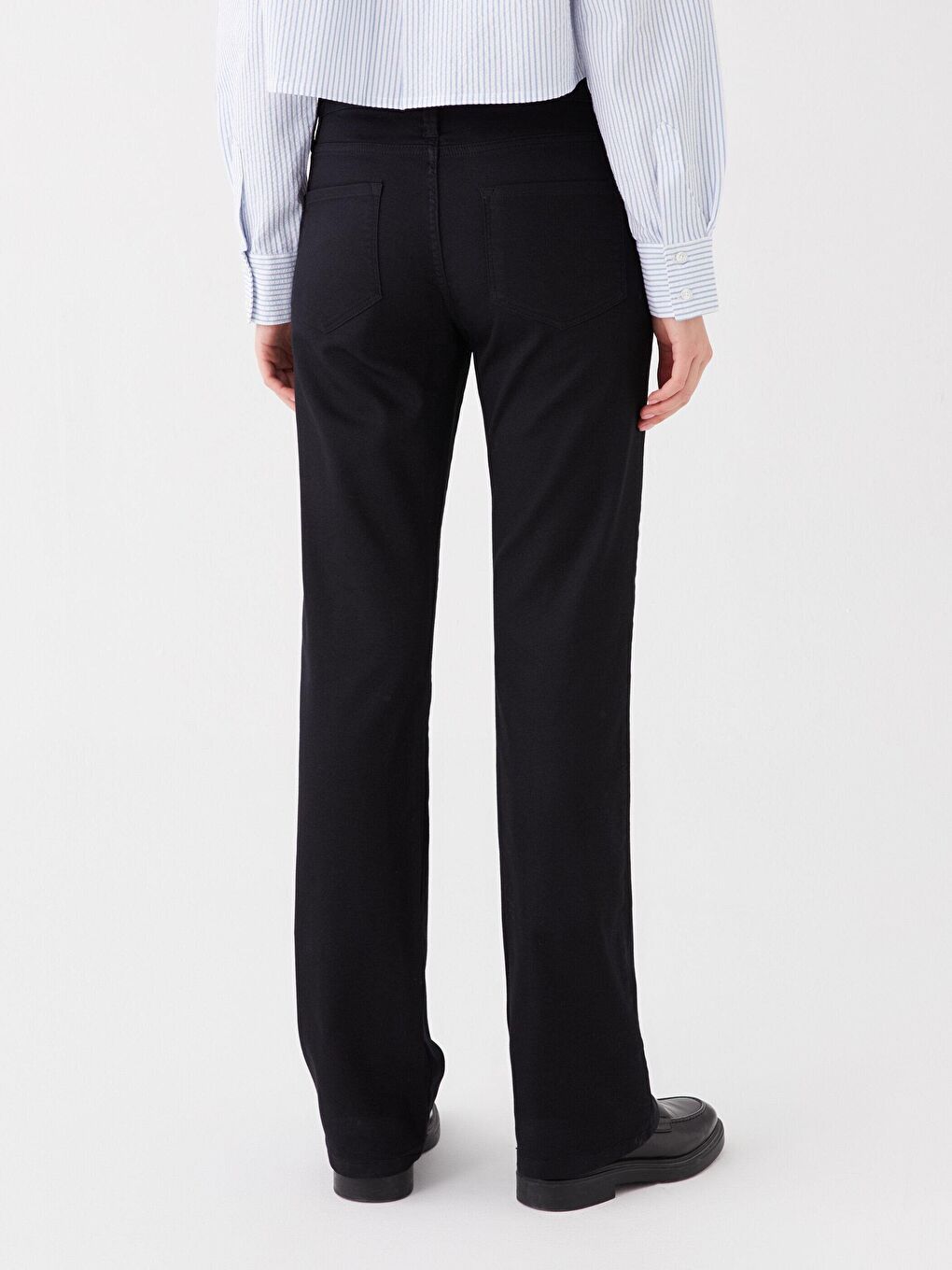 Çizme Paça Siyah Elastanlı Denim Pantolon Bg09-4