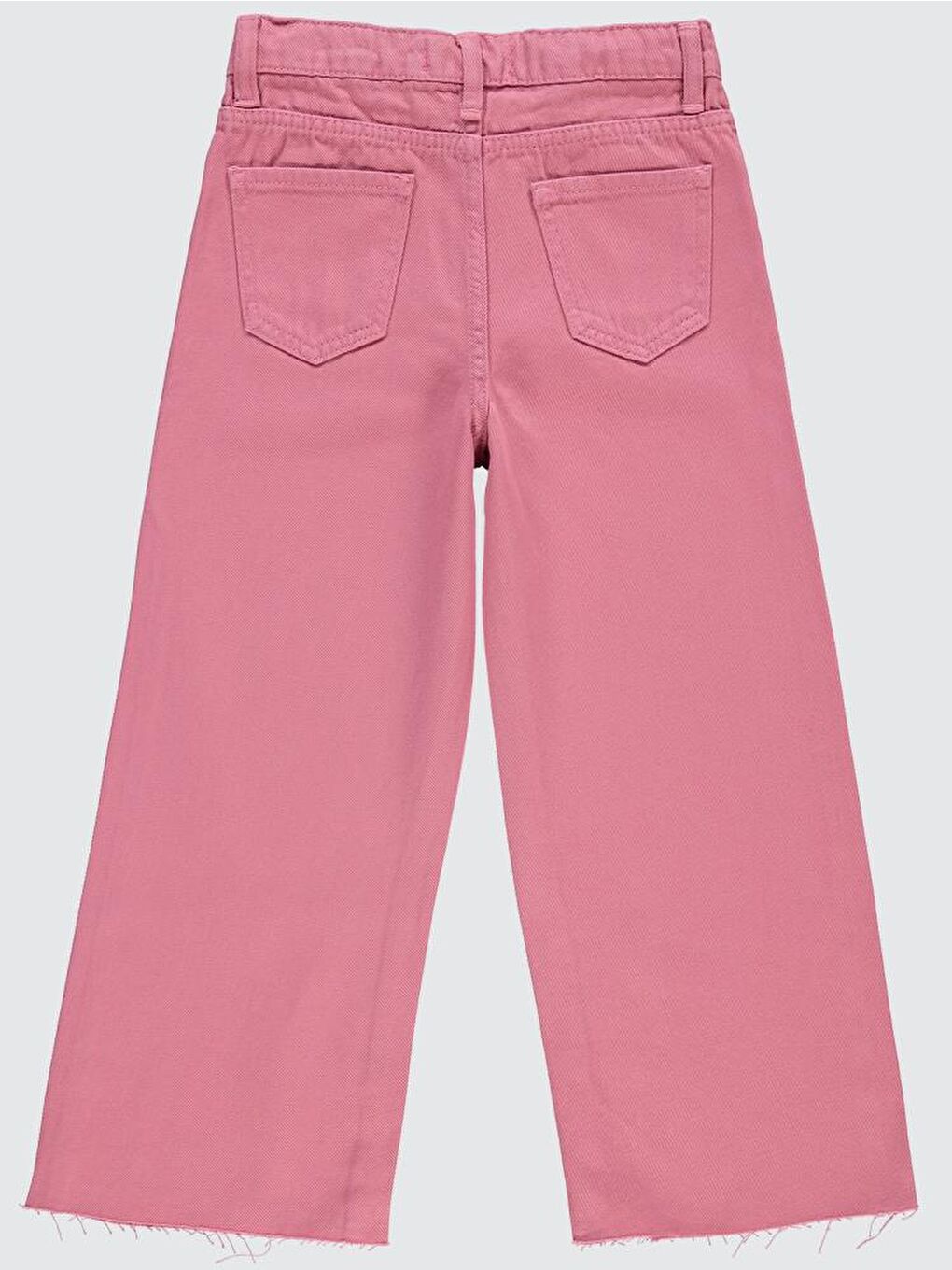 Girls Kesik Paça 10-13 Yaş Pantolon - Pembe 11-12 Yaş-1