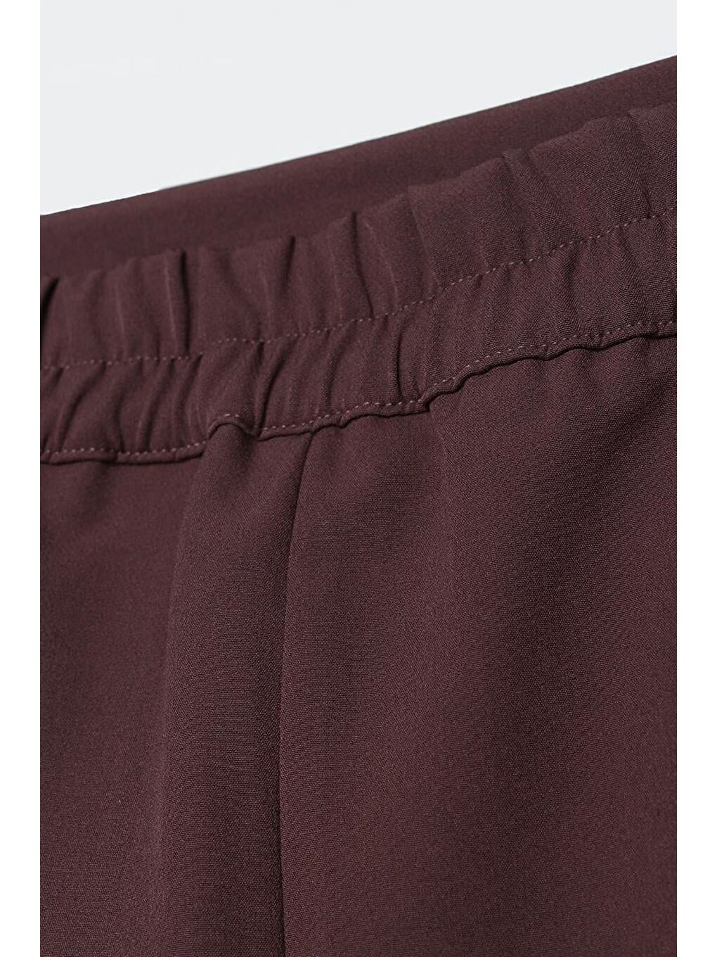 Bej Vizon Beli Lastikli Kalem Etek-5