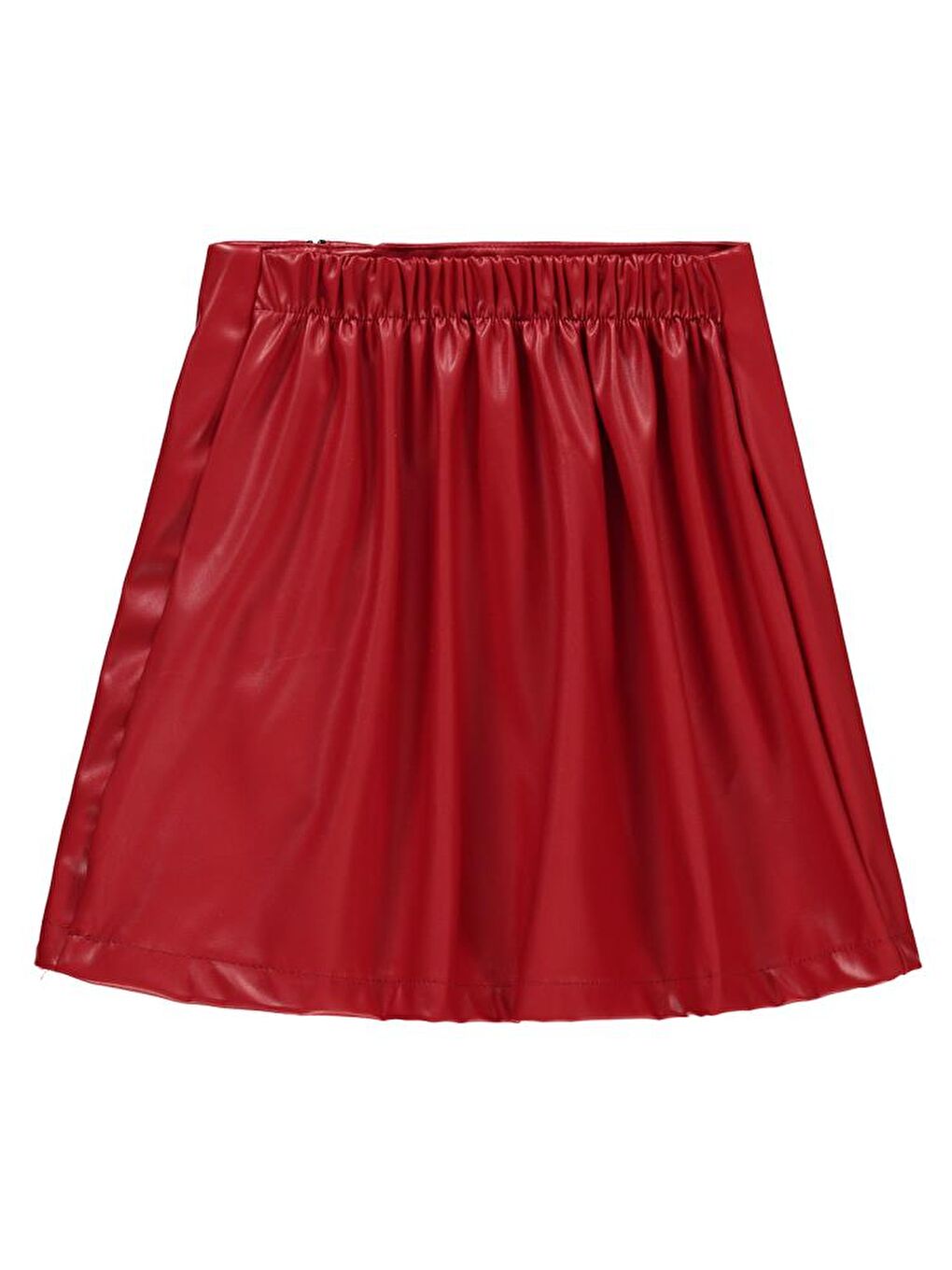 Girls Fermuarlı 6-9 Yaş Etek - Kırmızı 9-10 Yaş-2