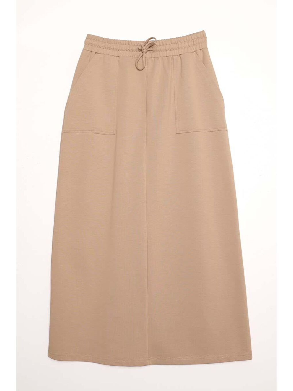 Bej İki Cepli Etek-6