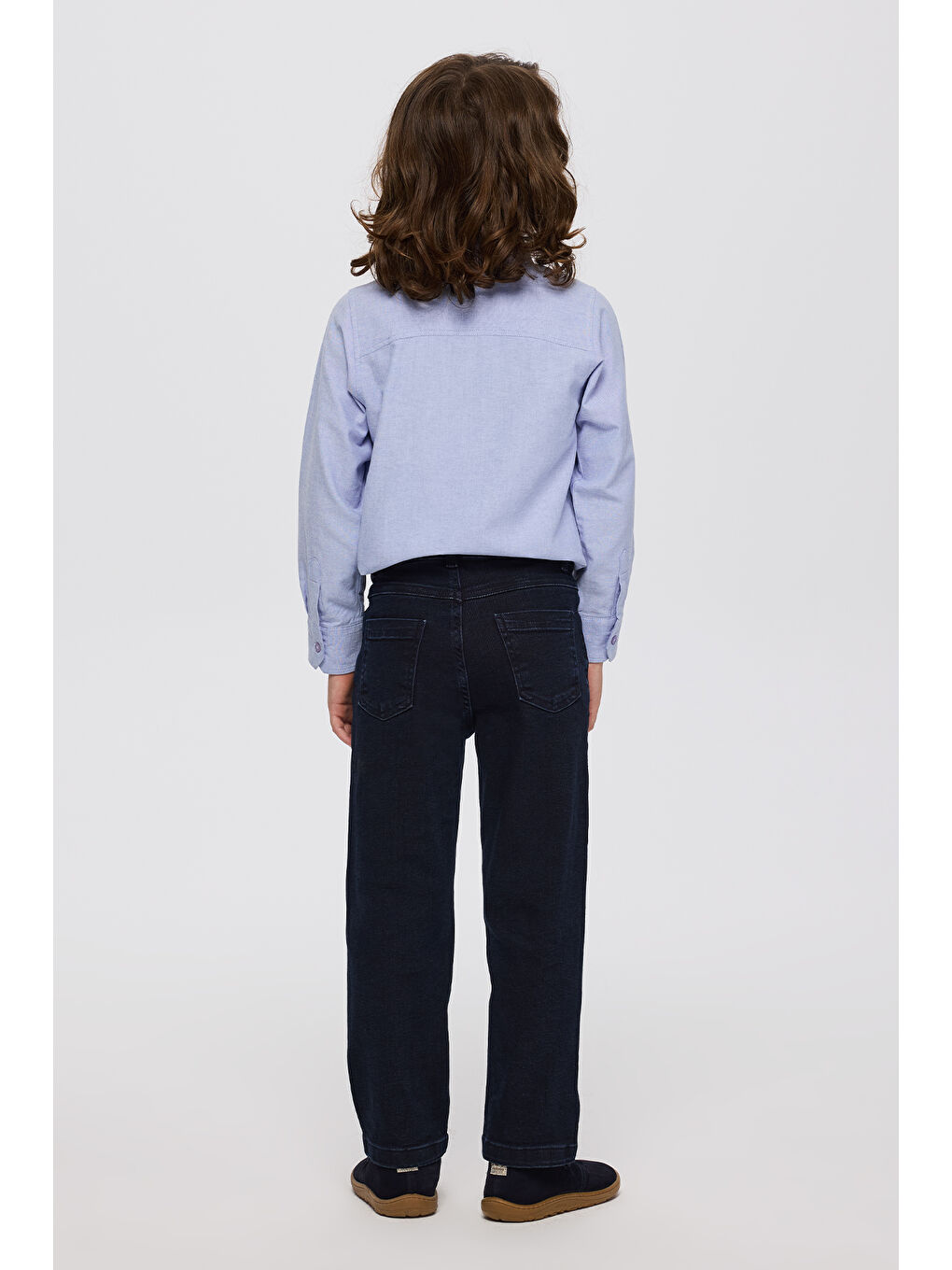 Erkek Çocuk Cepli Lacivert Jean Pantolon-1