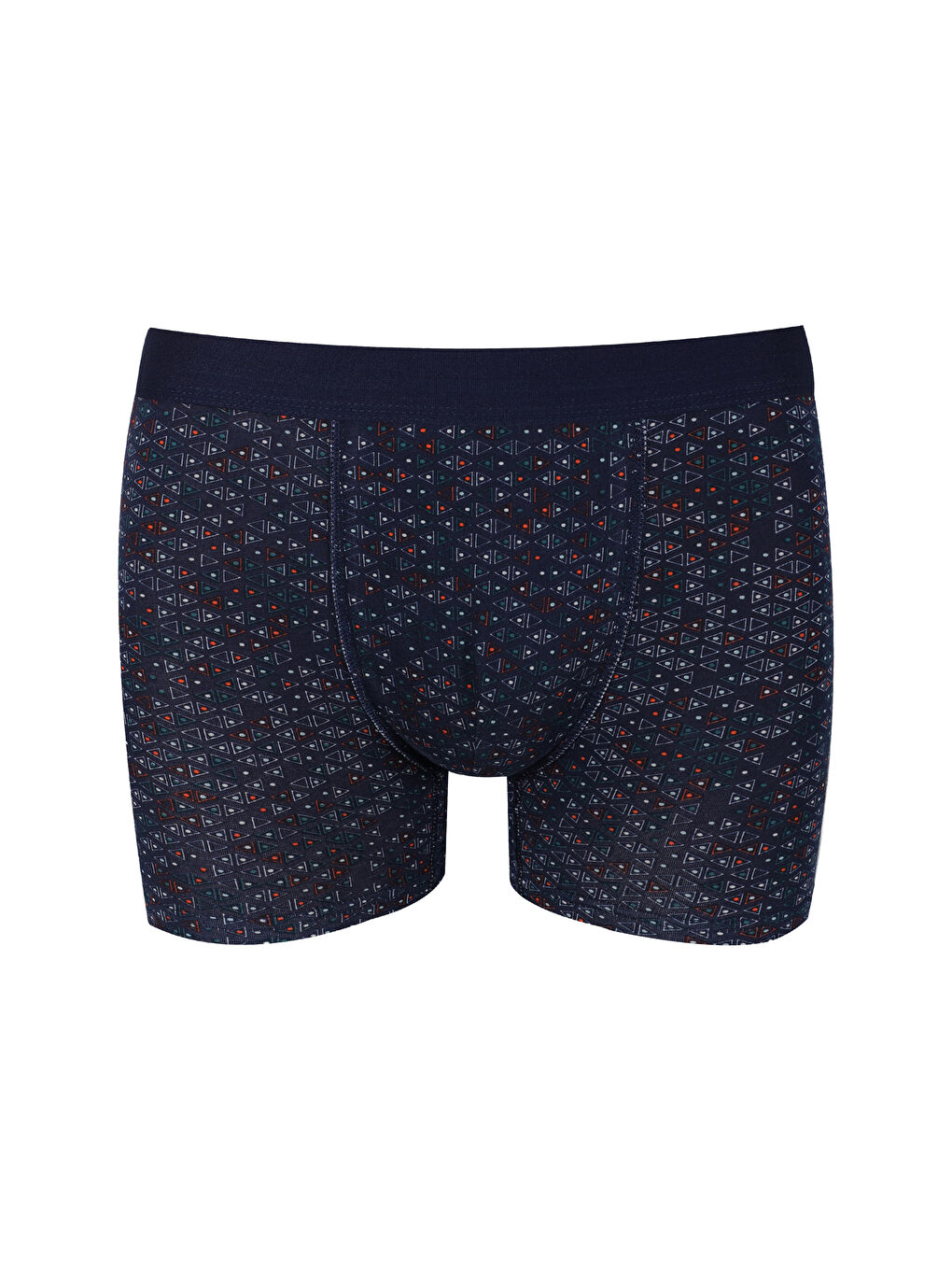Lacivert Erkek Tekli Desenli Pamuklu Boxer-2