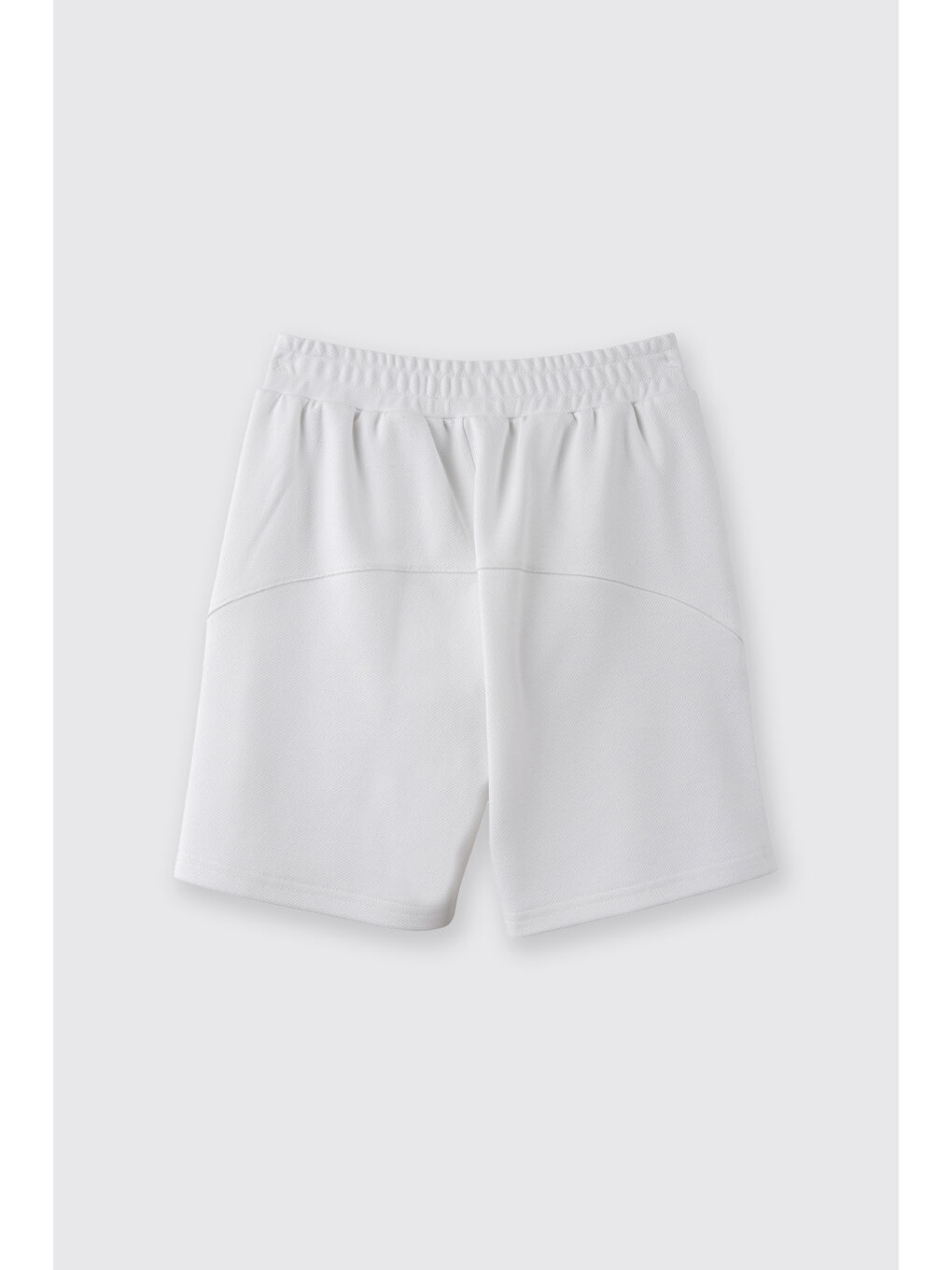 Erkek Çocuk Beli Lastikli Örme Ekru Şort-6